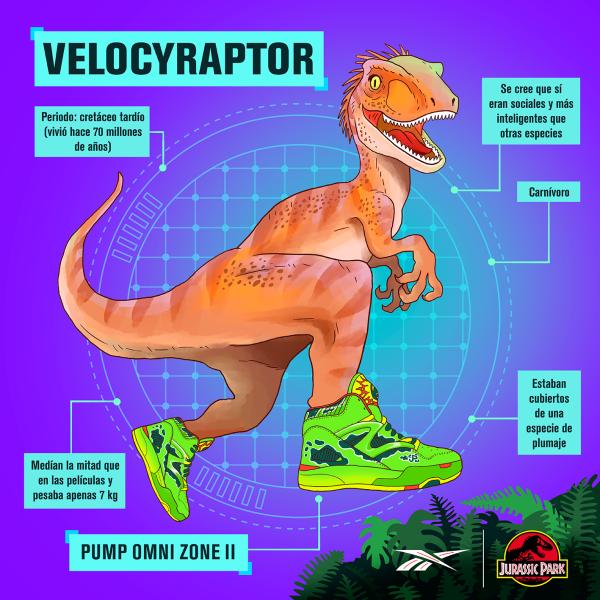 Velocyraptor con el movelo Pump Omni Zone II
